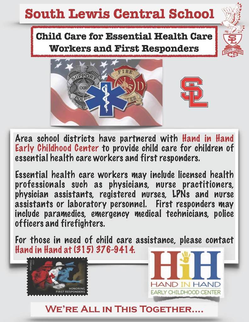 Child Care for Essential Health and First Responders